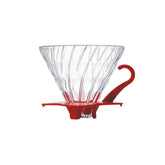 Hario V60 Glass Coffee Dripper Red - Size 02