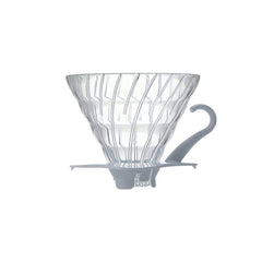 Hario V60 Glass Coffee Dripper White Size 02